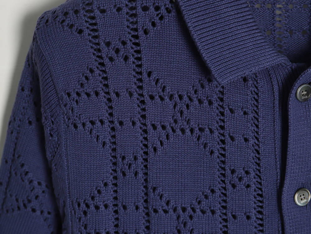 D*or openwork knit short-sleeved cardigan tsk1