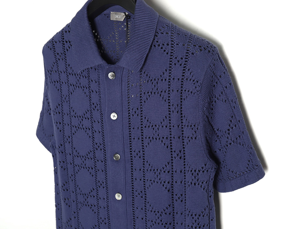 D*or openwork knit short-sleeved cardigan tsk1
