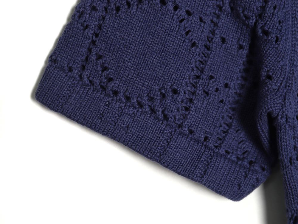 D*or openwork knit short-sleeved cardigan tsk1