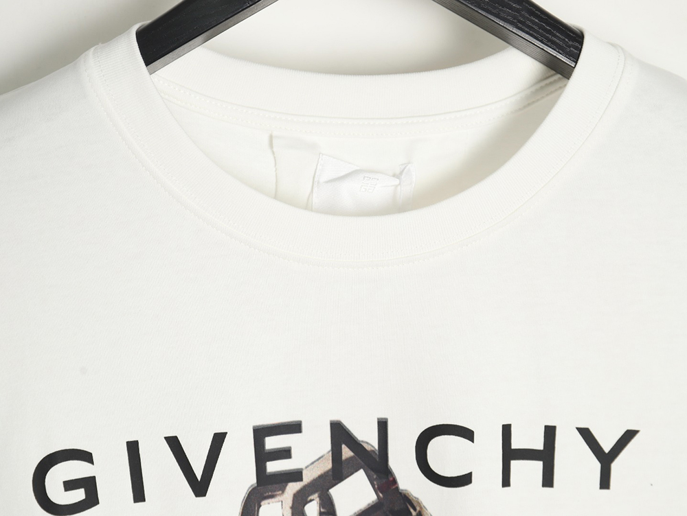 Givenchy lock letter print short sleeves