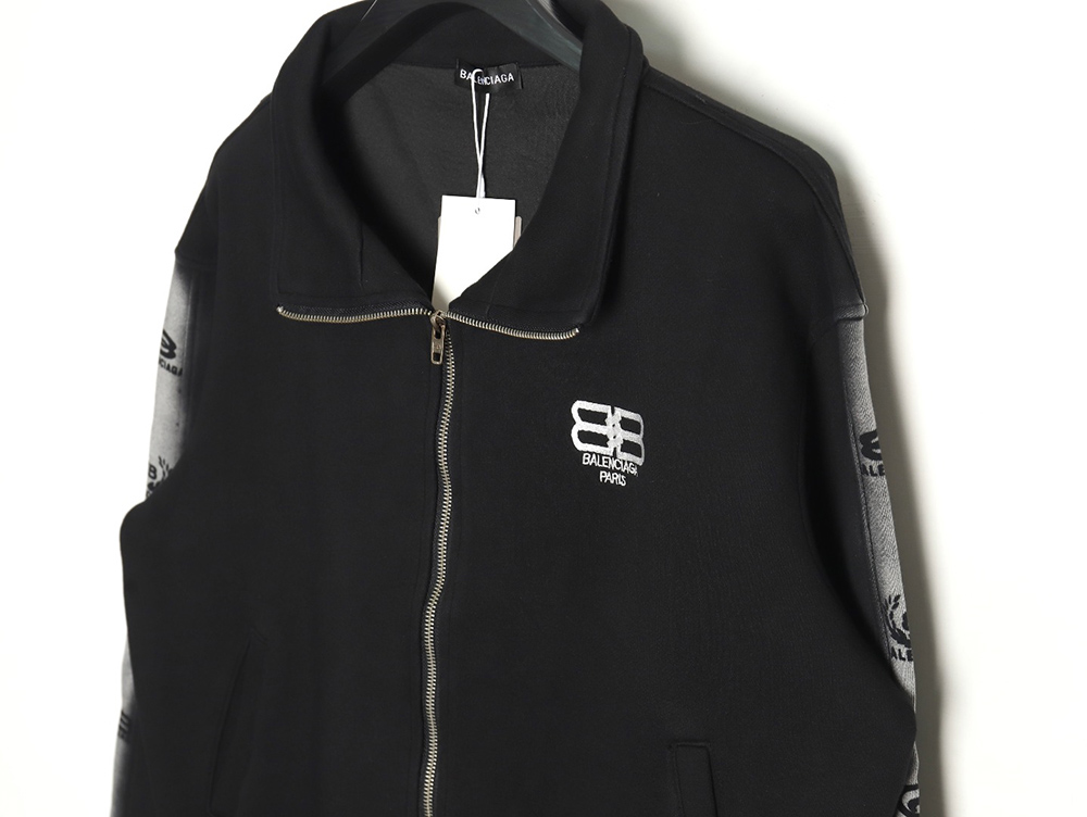 Ba*len*cia*ga washed lock embroidered jacket