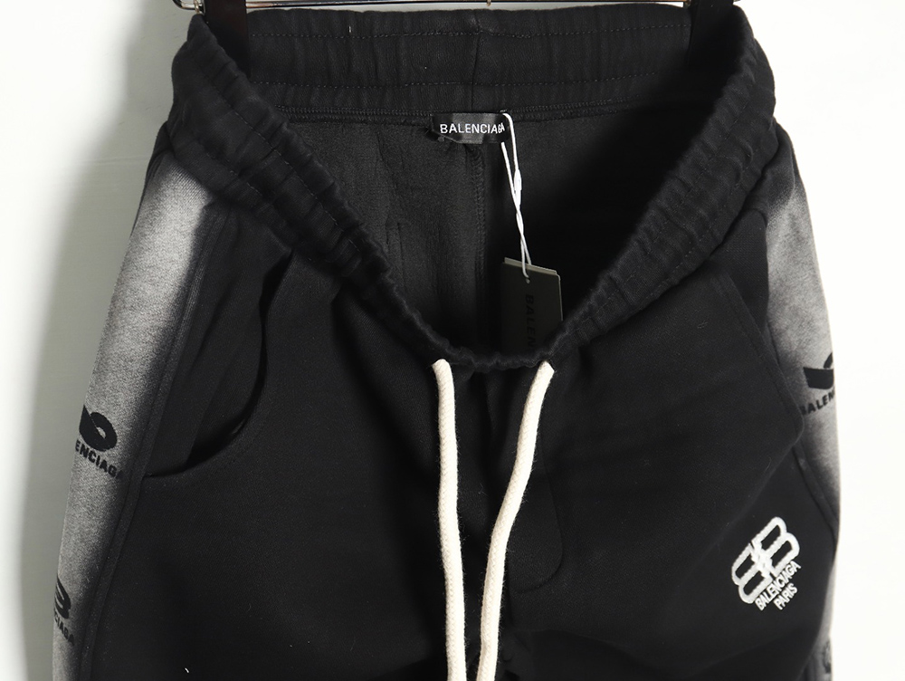 Ba*len*cia*ga washed lock embroidered trousers