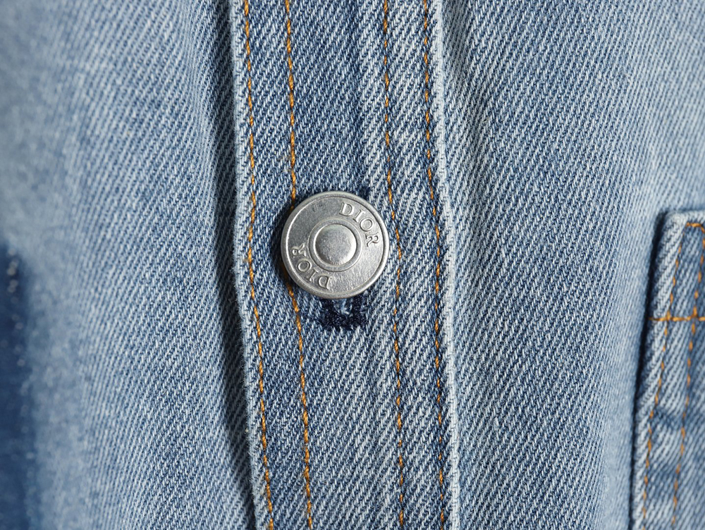 D*or dr men 24fall lily of the valley denim shirt