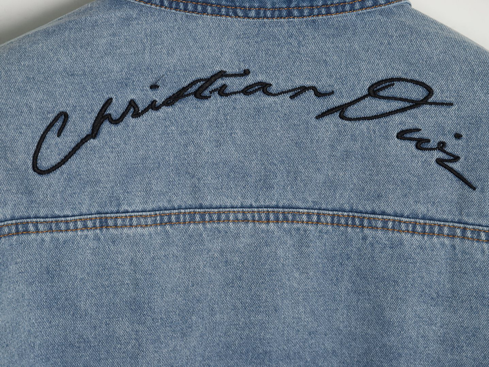 D*or dr men 24fall lily of the valley denim shirt