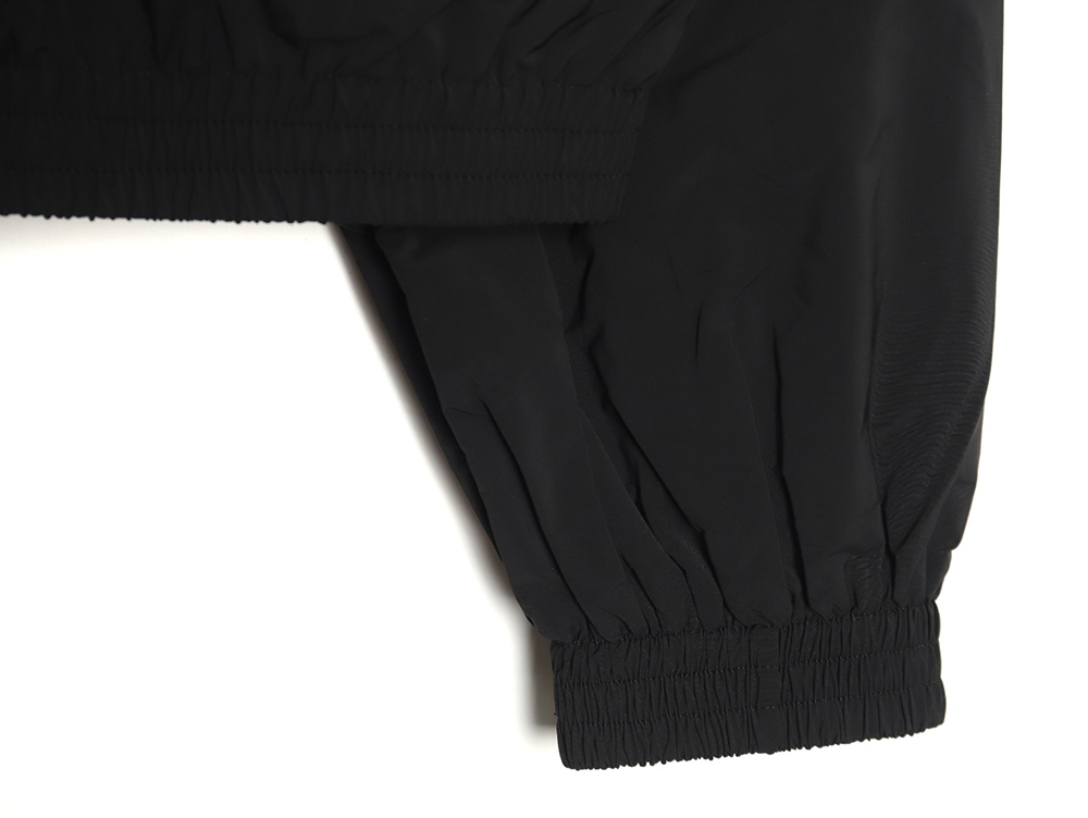 Ba*len*cia*ga 3b black and blue stitching stand collar jacket