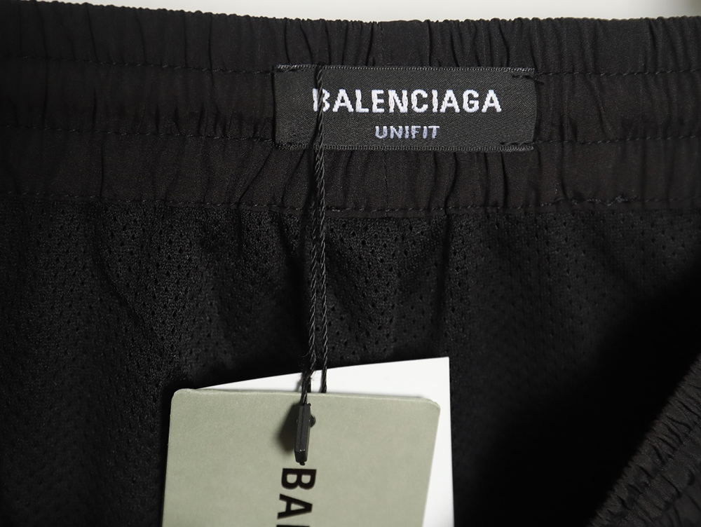 Ba*len*cia*ga 3b embroidered all-black sports suit trousers