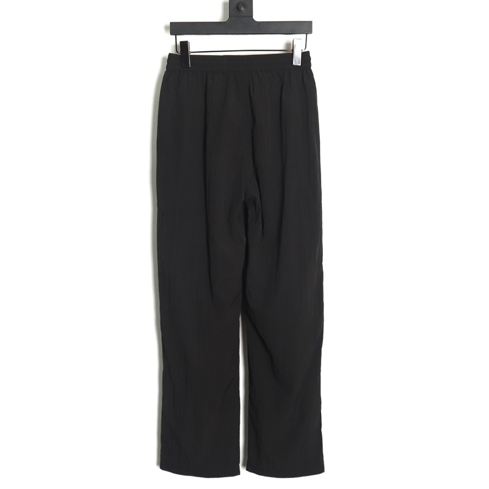 Ba*len*cia*ga 3b embroidered all-black sports suit trousers