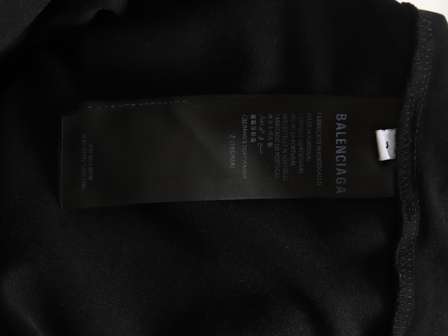 Ba*len*cia*ga montaigne embroidered washed short sleeves