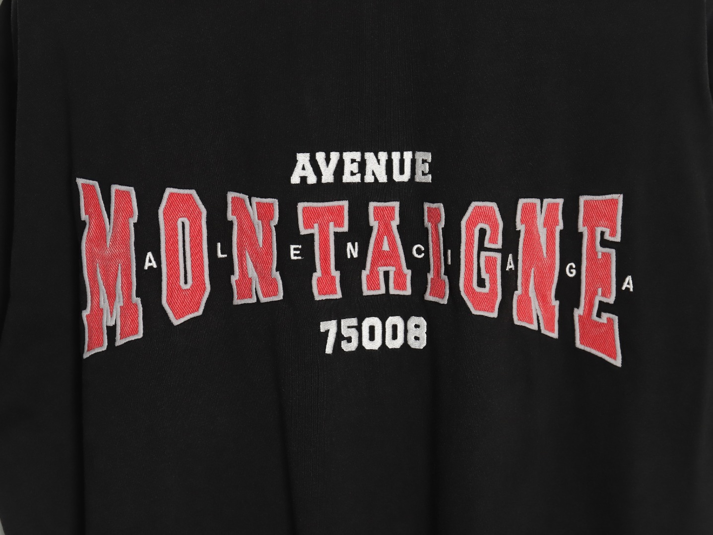 Ba*len*cia*ga montaigne embroidered washed short sleeves