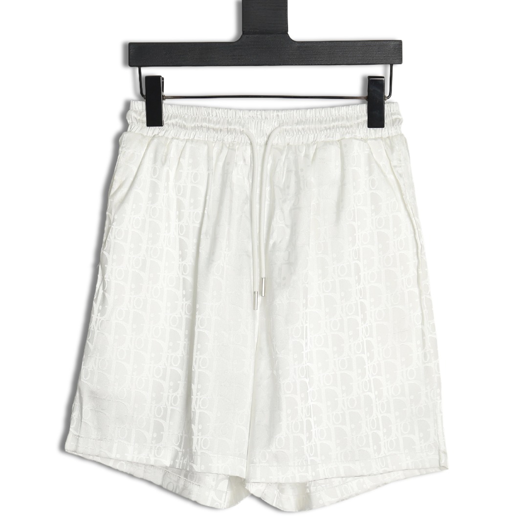 D*or old flower pattern jacquard beach shorts