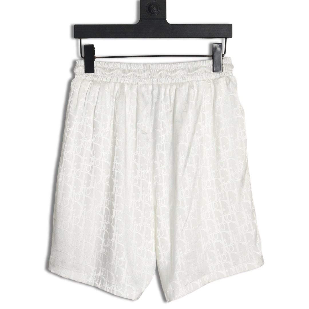 D*or old flower pattern jacquard beach shorts