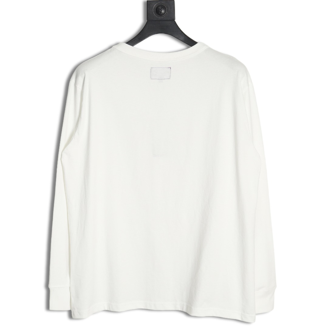 the nor*h F**e purple logo embroidered long sleeve t-shirt