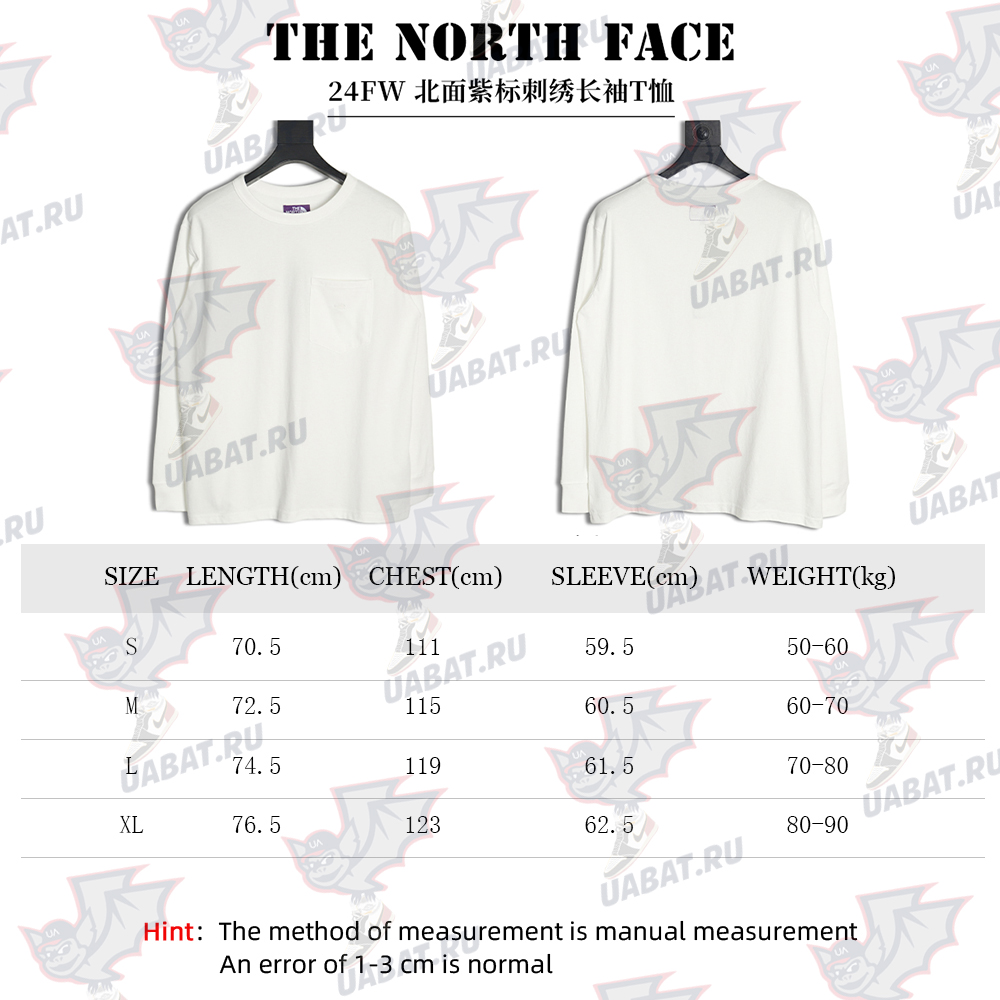 the nor*h F**e purple logo embroidered long sleeve t-shirt