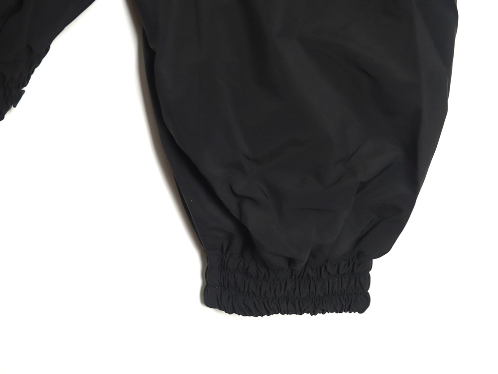 Ba*len*cia*ga 3b red and blue patchwork jacket