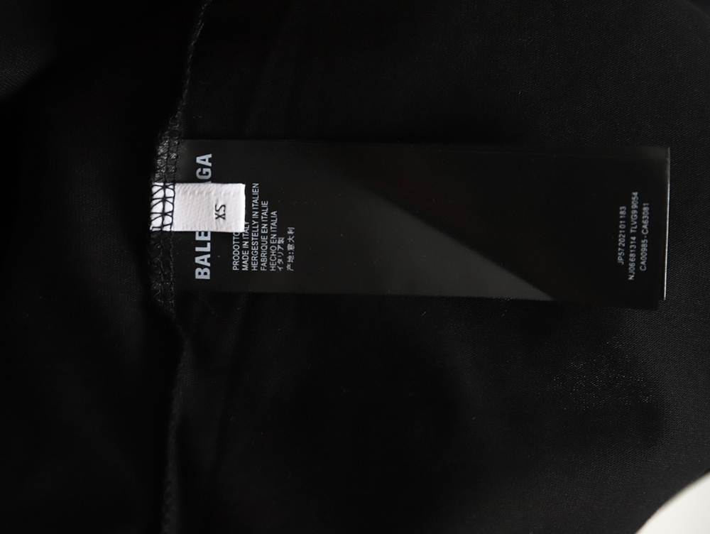 Ba*len*cia*ga pink letter silicone print short sleeves