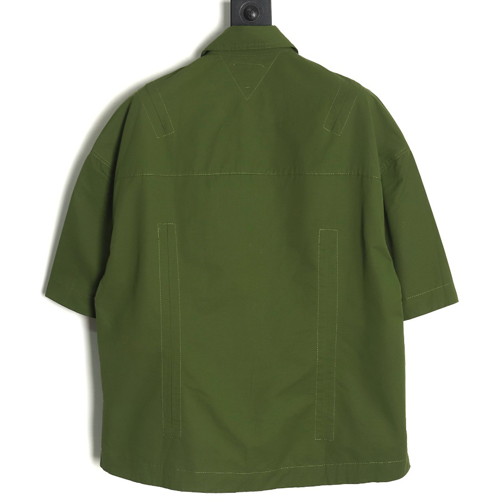 bo*te*ga Ve*ne*ta woven short-sleeved shirt