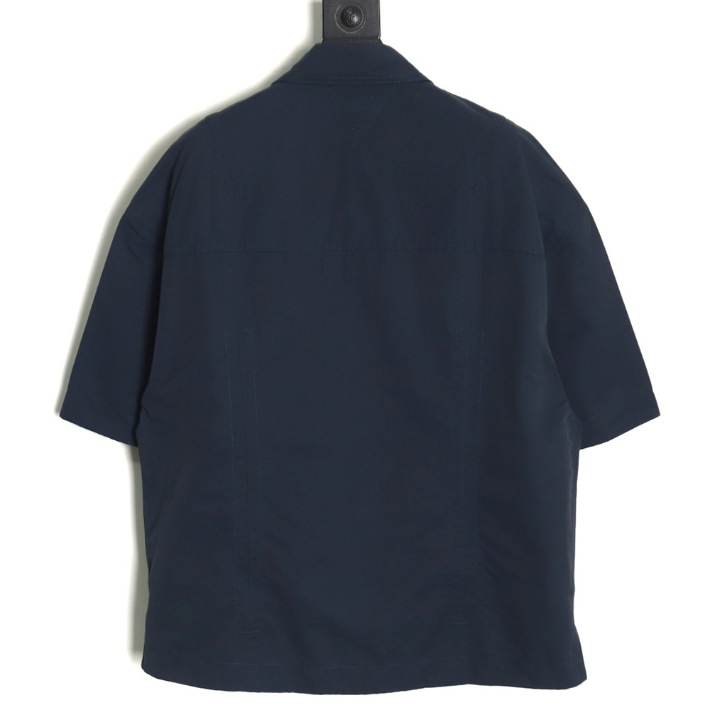 bo*te*ga Ve*ne*ta woven short-sleeved shirt tsk1