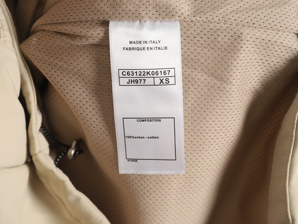 Ch*el embroidered slogan vintage zipper trench coat