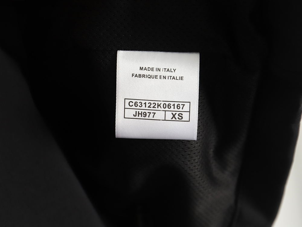 Ch*el embroidered slogan vintage zipper trench coat tsk1