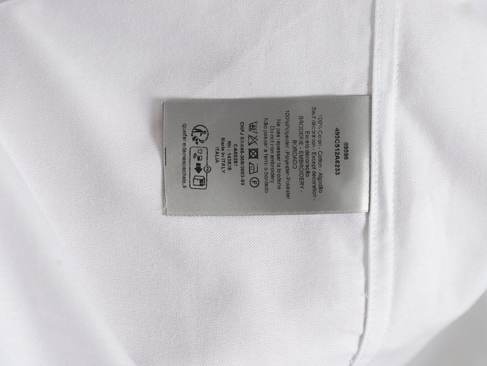 D*or heart embroidered long-sleeved shirt