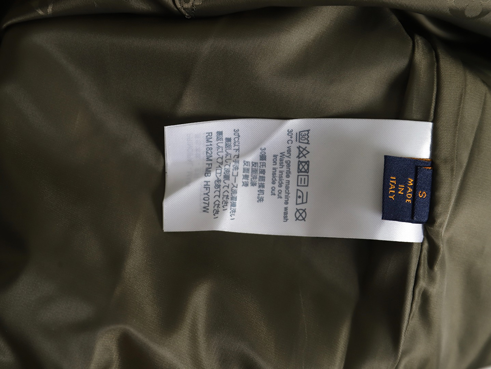 l0*is V*t0n monogram full print trench coat zipper jacket tsk1