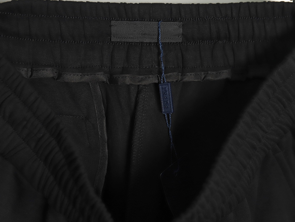 Pra*a triangle logo iron plate cotton cargo trousers