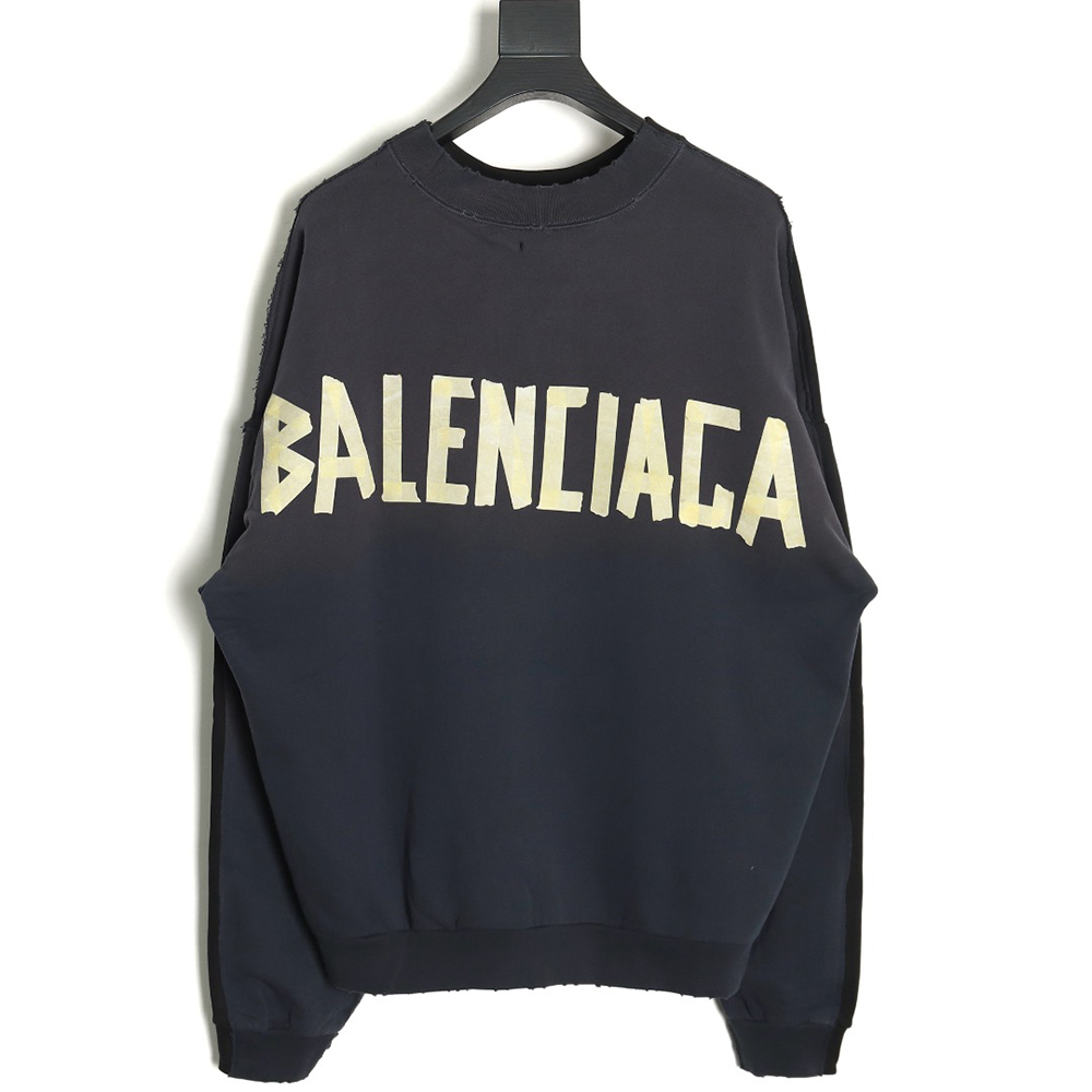 Ba*len*cia*ga 3m double-sided crew neck sweatshirt