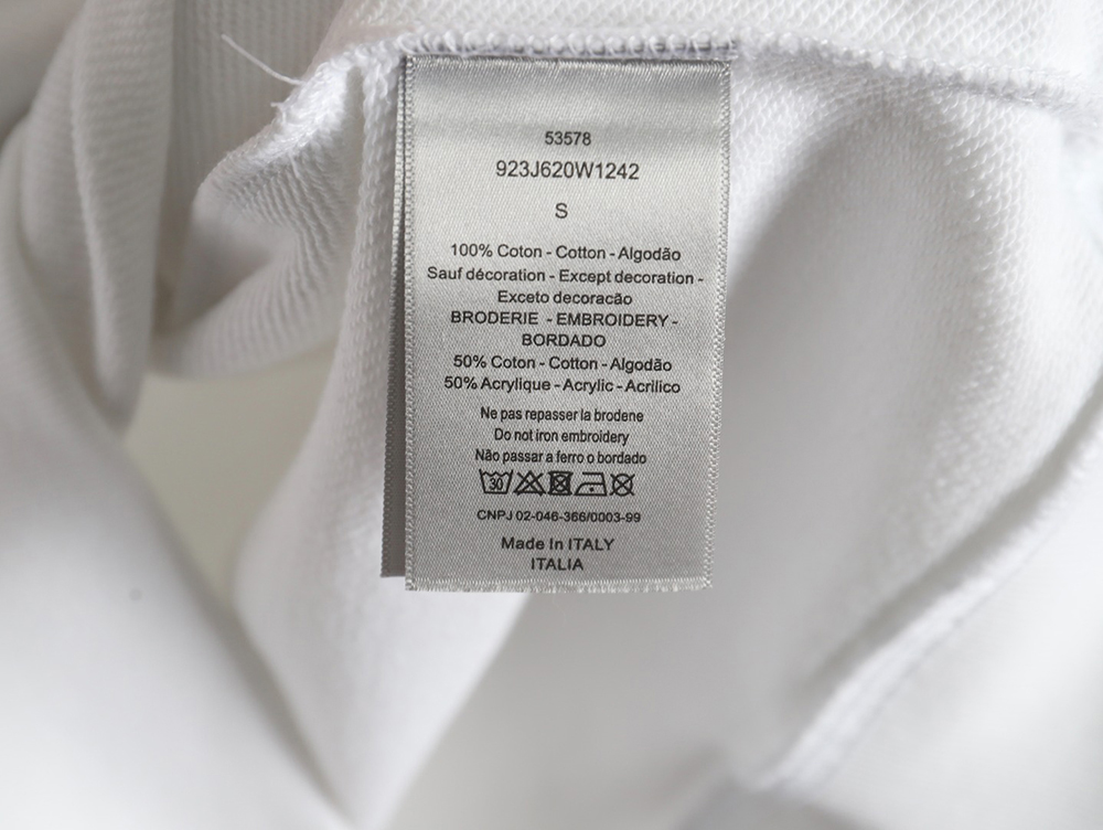 D*or monogram patch crew neck sweatshirt