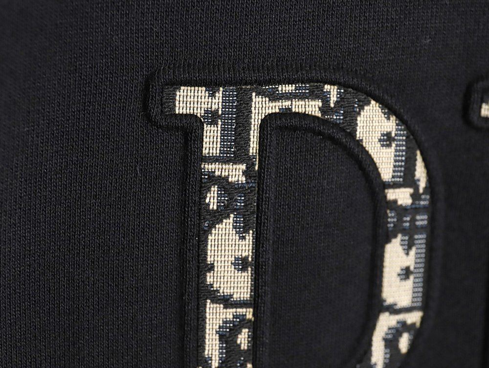 D*or monogram patch crew neck sweatshirt tsk1