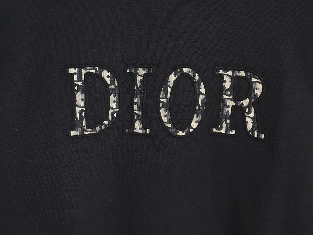 D*or monogram patch crew neck sweatshirt tsk1