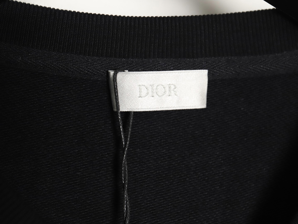 D*or monogram patch crew neck sweatshirt tsk1