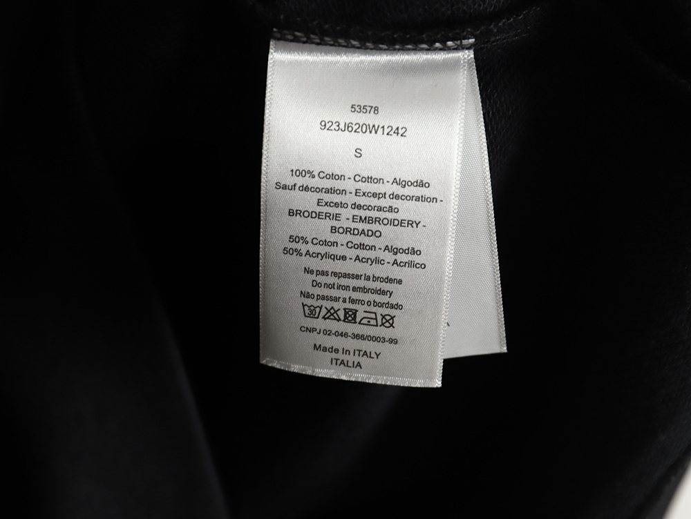 D*or monogram patch crew neck sweatshirt tsk1