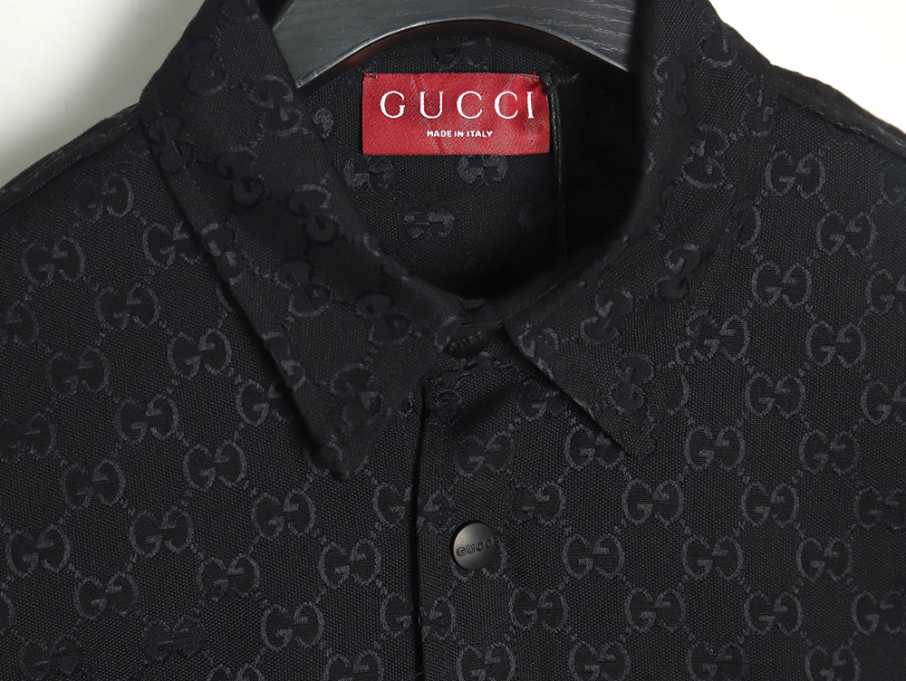G*u*i all-over double g jacquard shirt jacket tsk1