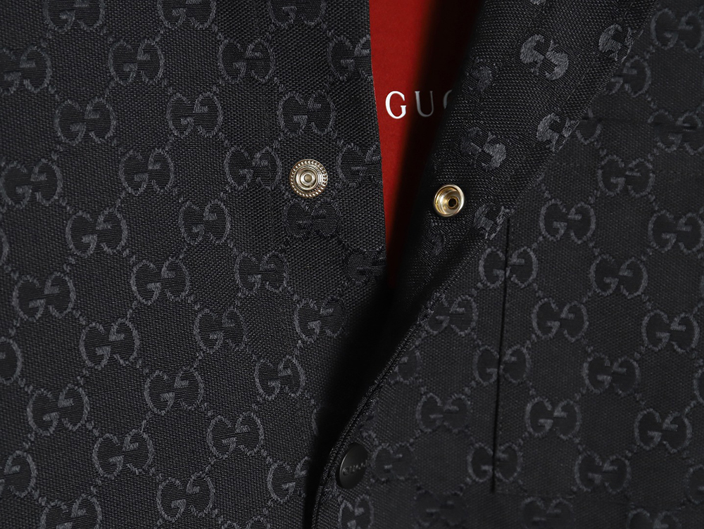 G*u*i all-over double g jacquard shirt jacket tsk1