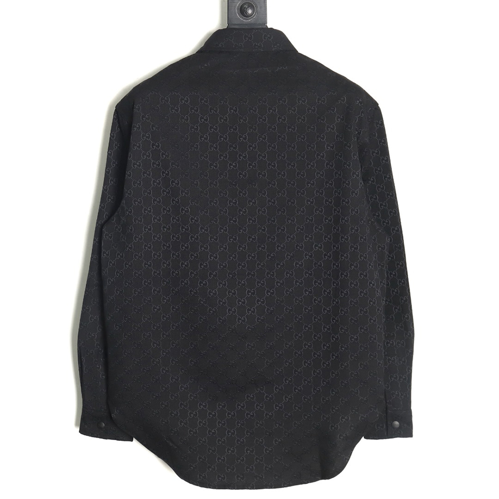 G*u*i all-over double g jacquard shirt jacket tsk1