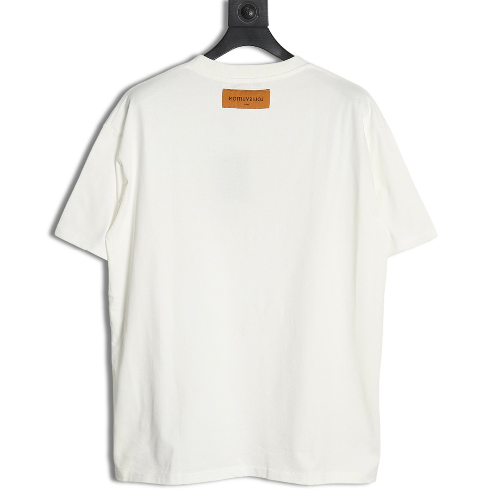 l0*is V*t0n three flower emblem logo print short sleeves