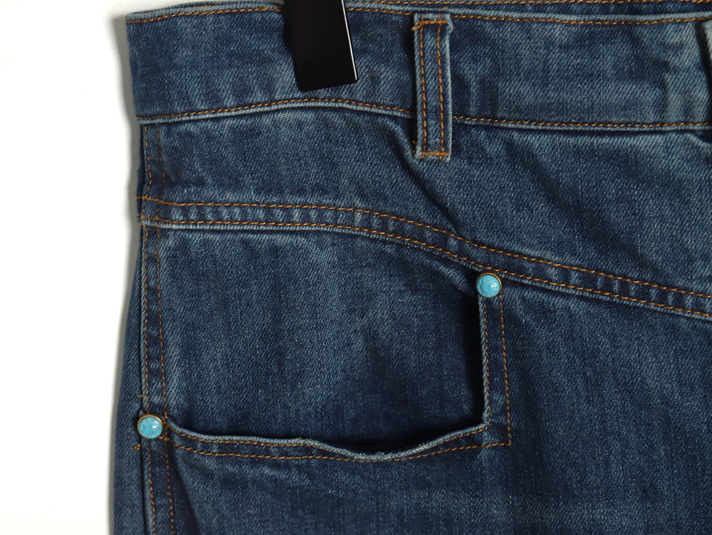 l0*is V*t0n enamel button washed distressed cargo jeans