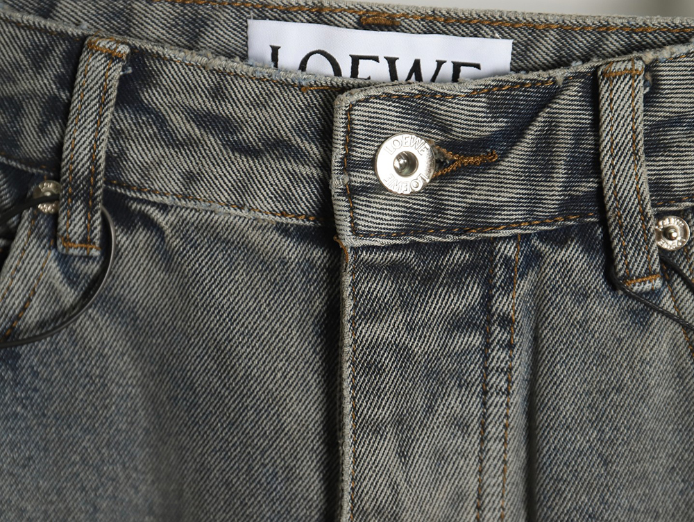 L0ew* back embroidered logo jeans