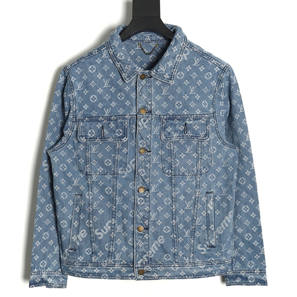 l0*is v*t0n & S*p*e joint full print denim jacket