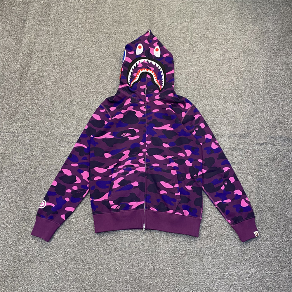 BAPE 1ST CAMO SHARK FULL ZIP HOODIE