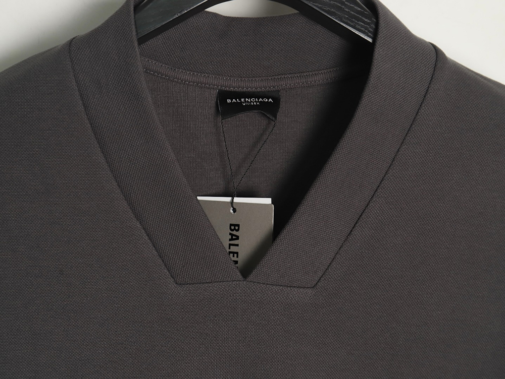 Ba*len*cia*ga 3b printed v-neck long-sleeved ski t-shirt tsk1