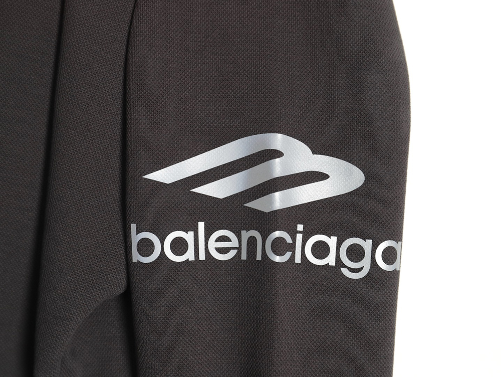 Ba*len*cia*ga 3b printed v-neck long-sleeved ski t-shirt tsk1