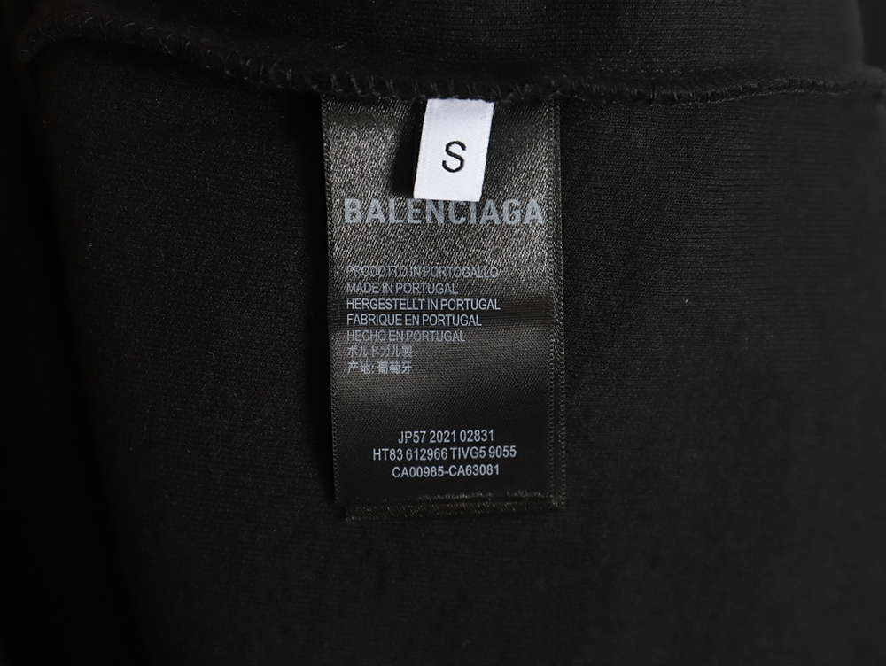 Ba*len*cia*ga 3b printed v-neck long-sleeved ski t-shirt tsk2