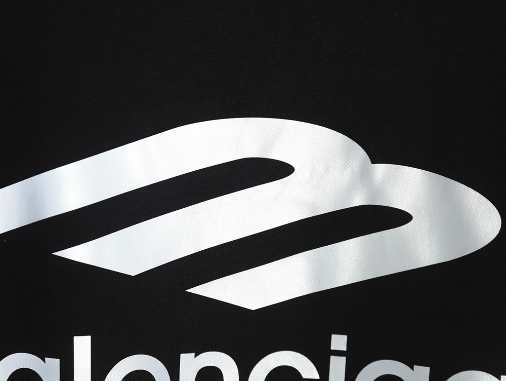 Ba*len*cia*ga 3b printed v-neck long-sleeved ski t-shirt tsk2