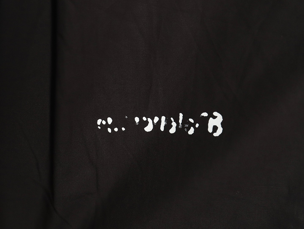 Ba*len*cia*ga shadow incomplete letters print long sleeve shirt