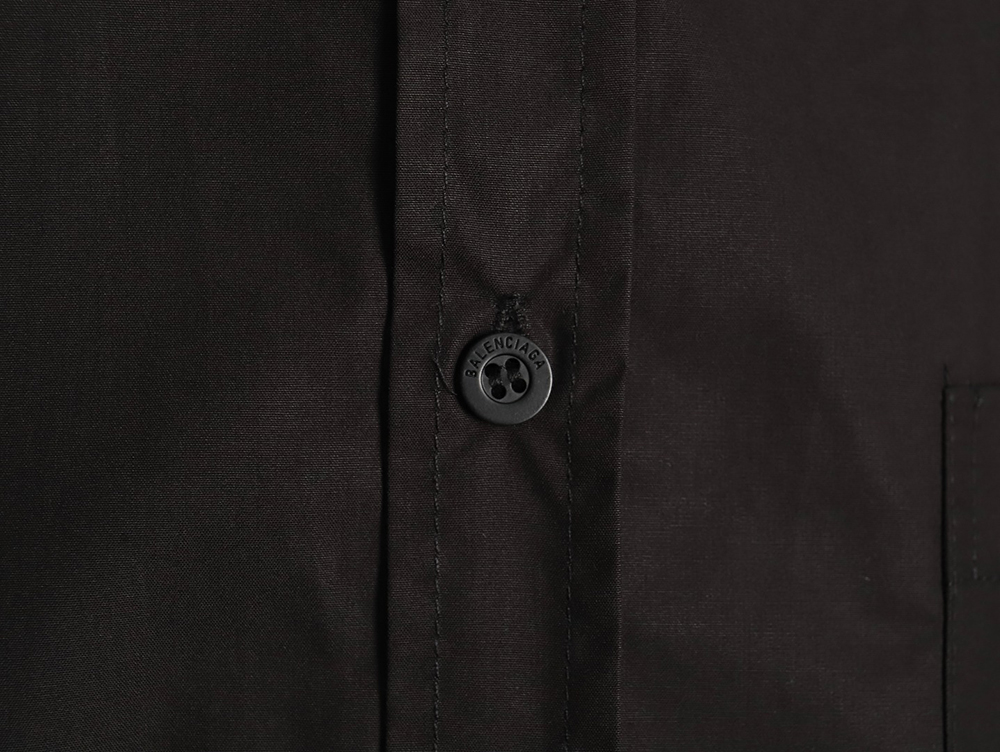 Ba*len*cia*ga shadow incomplete letters print long sleeve shirt