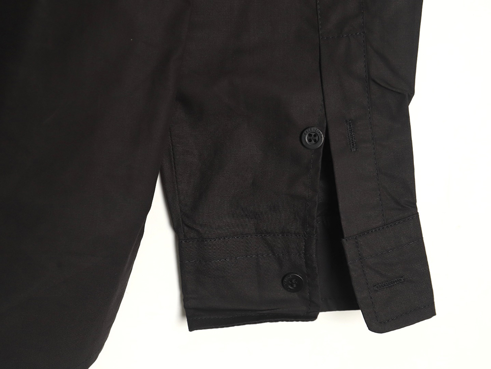 Ba*len*cia*ga shadow incomplete letters print long sleeve shirt