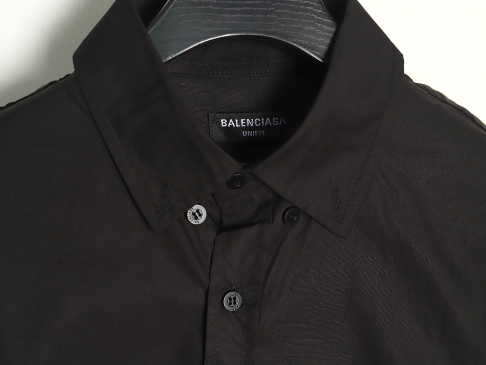 Ba*len*cia*ga shadow incomplete letters print long sleeve shirt