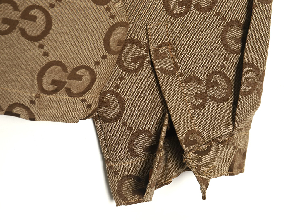 G*u*i double g small jacquard lapel long-sleeved shirt jacket