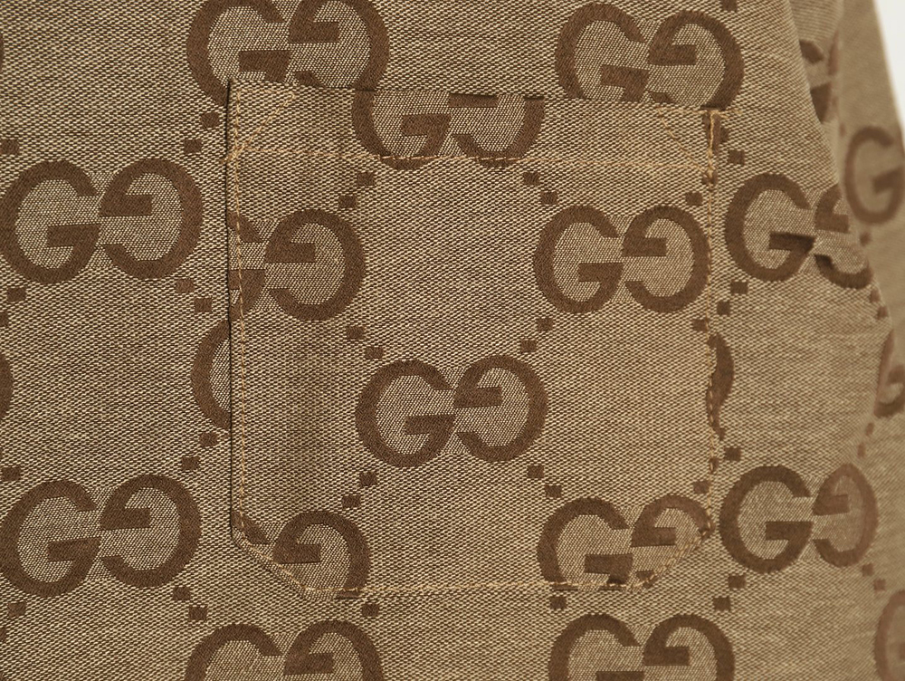 G*u*i double g small jacquard lapel long-sleeved shirt jacket